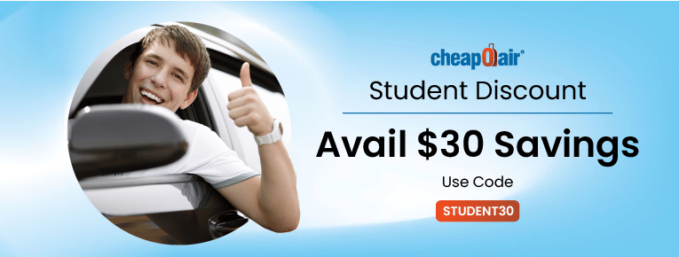 Cheapoair Student Discount| $30 Saving