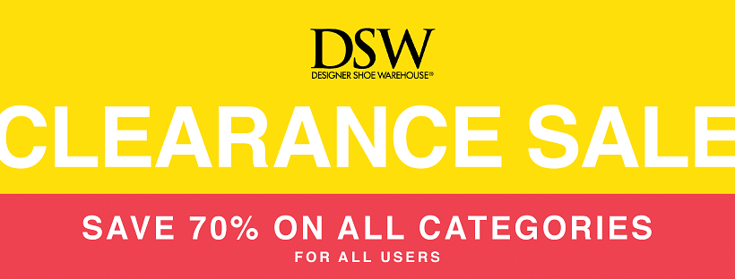 dsw clearance coupon