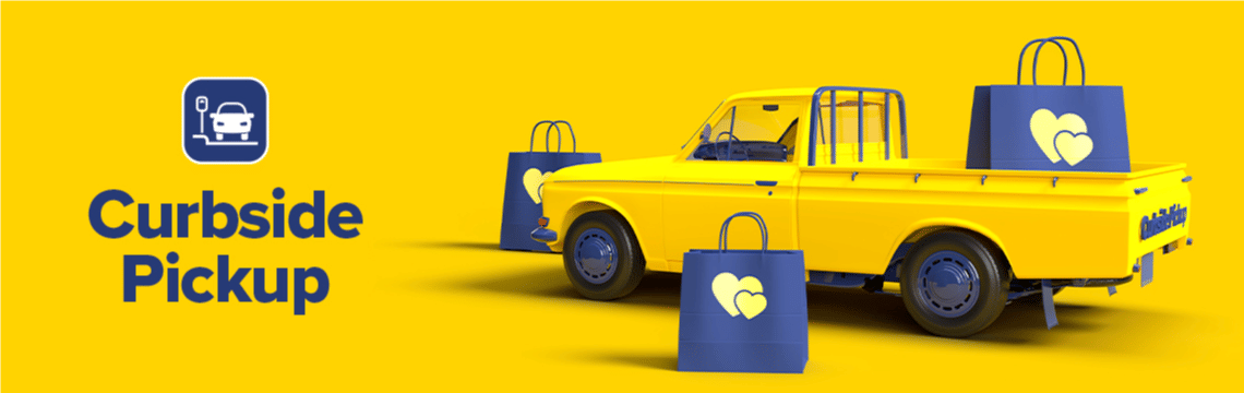 Contactless Curbside Pickup Delivery On All Orders