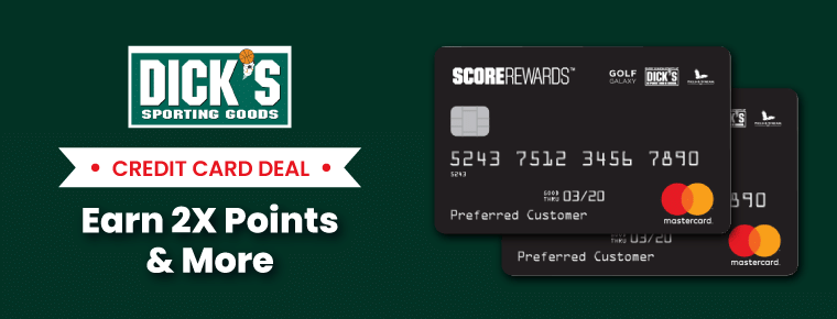 dick's sporting good earn 2X points and more
