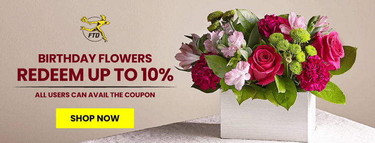 Birthday Flowers | Redeem up to 10%