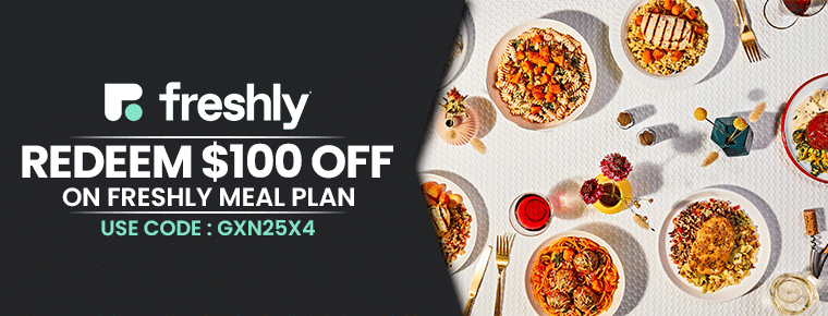 Redeem $100 off | Freshly Meal Plan