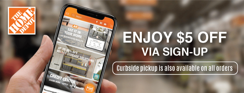Home depot signup deal