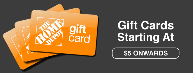 Home Depot gift card discount