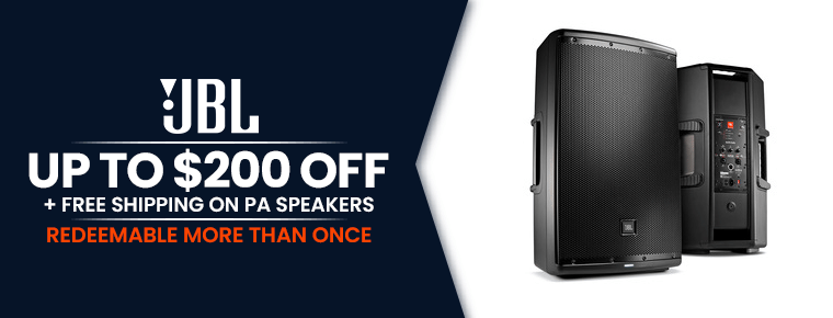 JBL Promo Code | PA Speakers: Up To $200 Off + Free Shipping 