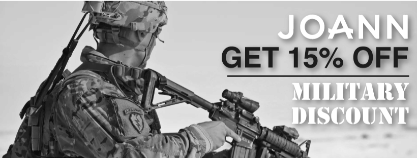 Joann Military Discount 15% Off