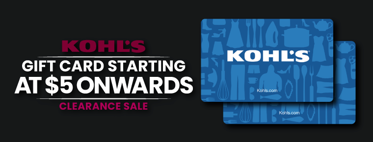 Kohl’s Gift Cards 2021| $5 Onwards