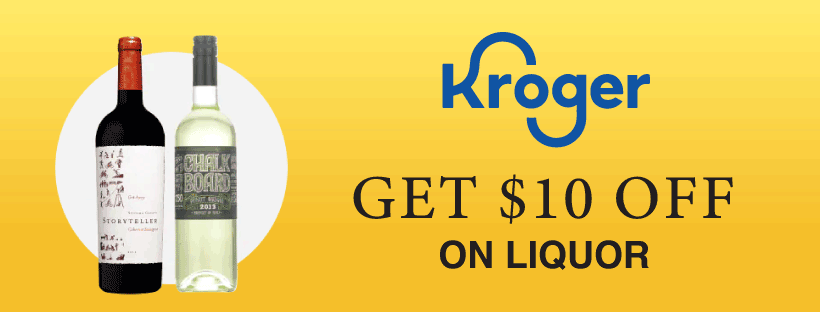  KROGER 10% discount on Liquor