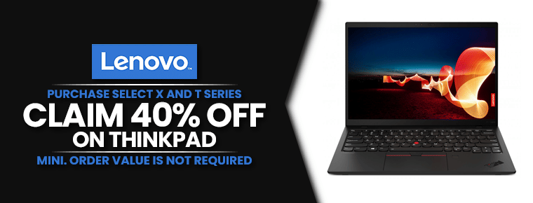 Claim 40% Off | Select ThinkPad