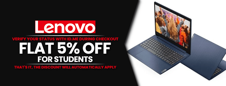 Flat 5% off For Students