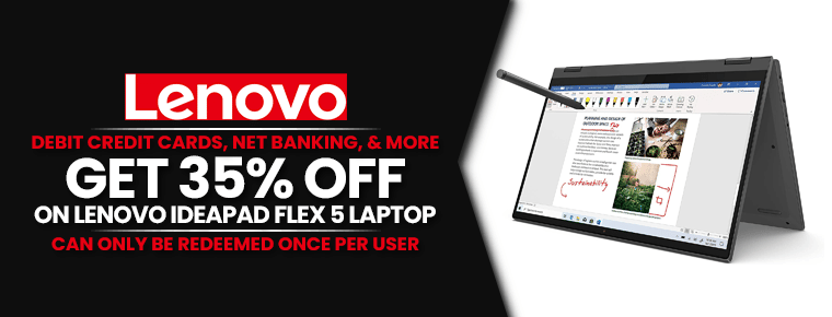 Lenovo IdeaPad Flex 5 Laptop: Get 35% Off