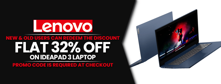 Get Flat 32% Off On IdeaPad 3 Laptop: