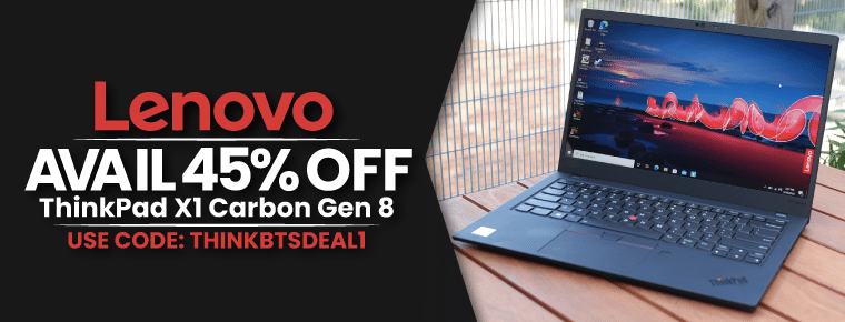 Get ThinkPad X1 Carbon Gen 8 At 45% Off