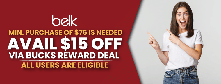 Belk Bucks Reward Deal | $15 Off