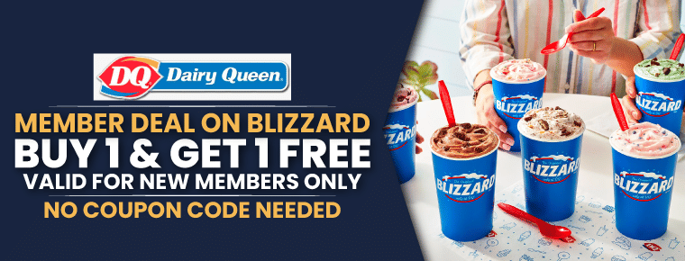 Buy one get one free blizzard | Fan club members