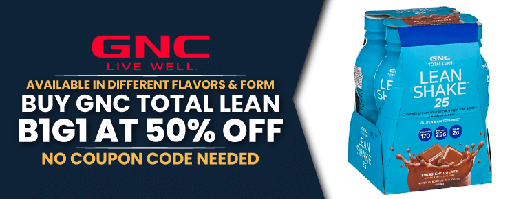 BUY GNC TOTAL LEAN: B1G1 @ 50% OFF