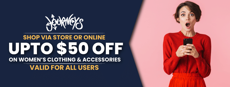 Women’s Clothing & Accessories: Save $50