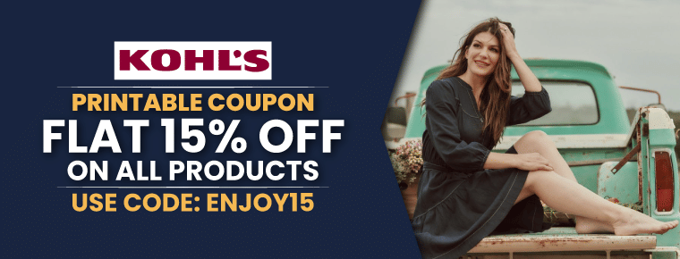 Kohl’s Coupon 15% Off Printable Coupon | Save On All Items