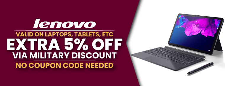 Lenovo Military Discount | Extra 5% Off