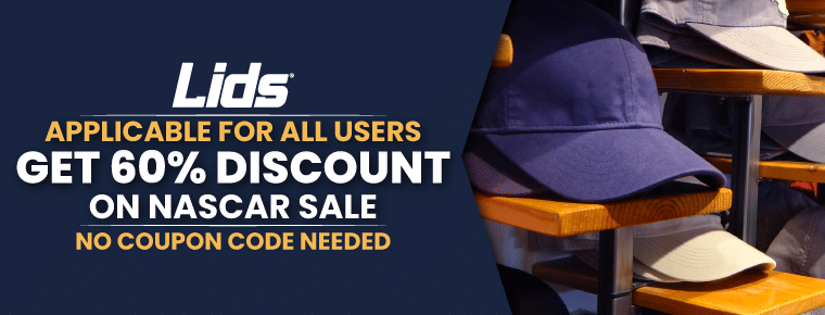 GET 60% DISCOUNT ON NASCAR SALE