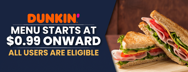 Dunkin Donuts Menu | Starts At $0.99