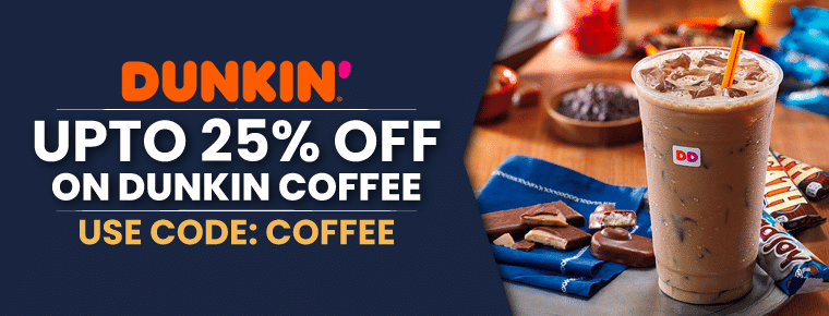 25% Off On Dunkin Coffee
