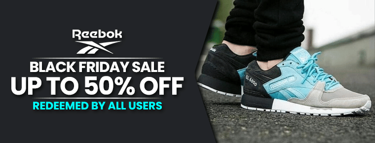 Reebok 50% Off + 30% Off | Sitewide Sale