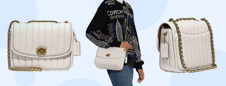 Coach Madison Quilted Leather Shoulder Bag, $495