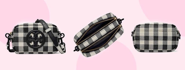 Tory Burch Mini Perry Bombe Gingham Camera Bag, $298