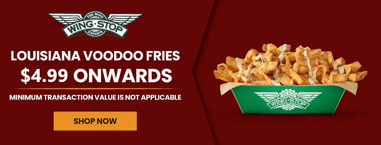 Louisiana Voodoo Fries : $3.99 Onwards