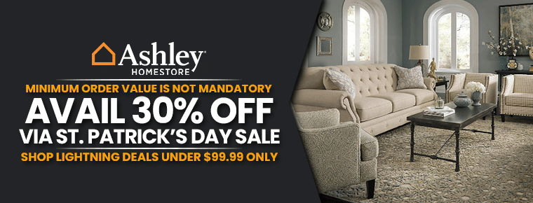 Ashley Furniture St. Patrick’s Day Sale | 30% Off
