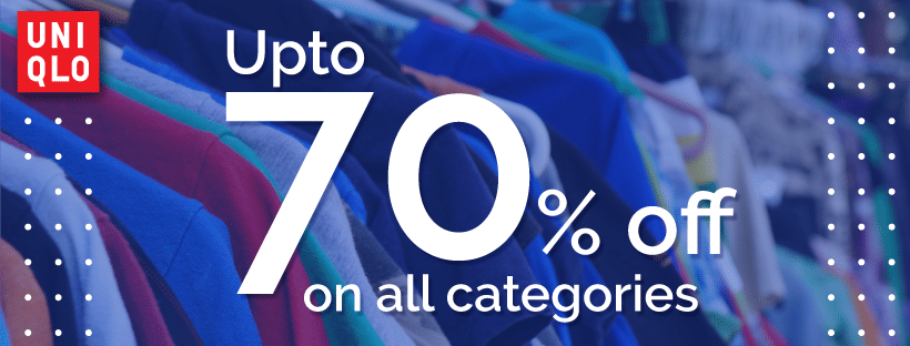  UP TO 70% OFF On All categories