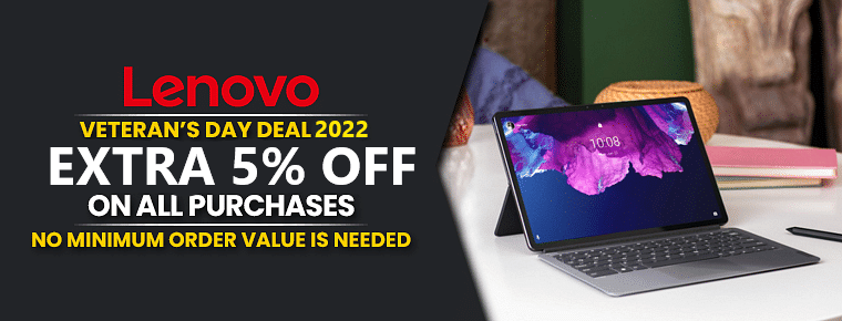 Lenovo Veteran’s Day Discount 2021 | Extra 7% Off