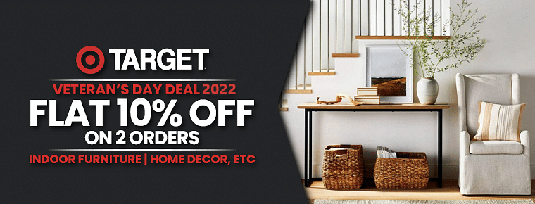 Target Veteran’s Day Discount | Flat 10% Off On 2 Orders