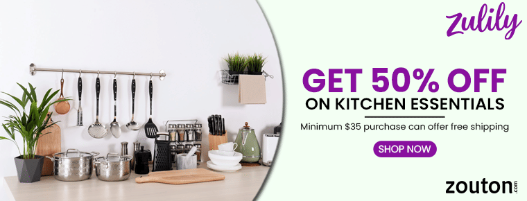 Zulily new users coupon & more: 50% Off Kitchen Essentials