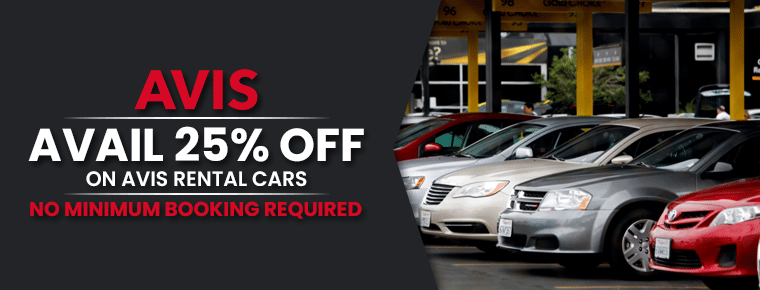 25% Off On AVIS rental cars
