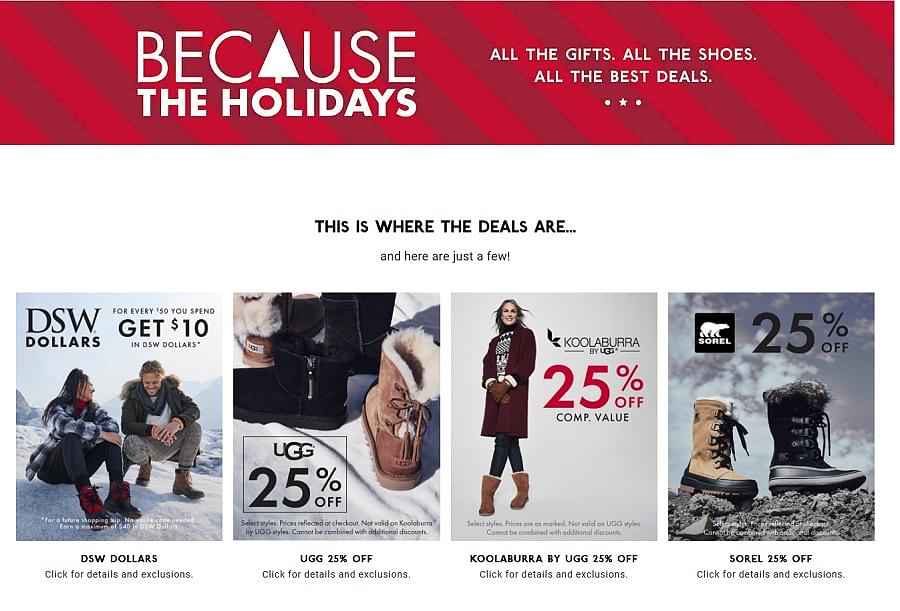 dsw upcoming sales