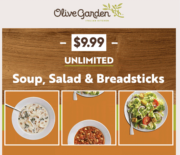 Olive Garden Lunch Coupons Get Specials For 7.99 + Free Olive Garden