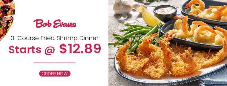 3-Course Fried Shrimp Dinner: Starts At $12.89
