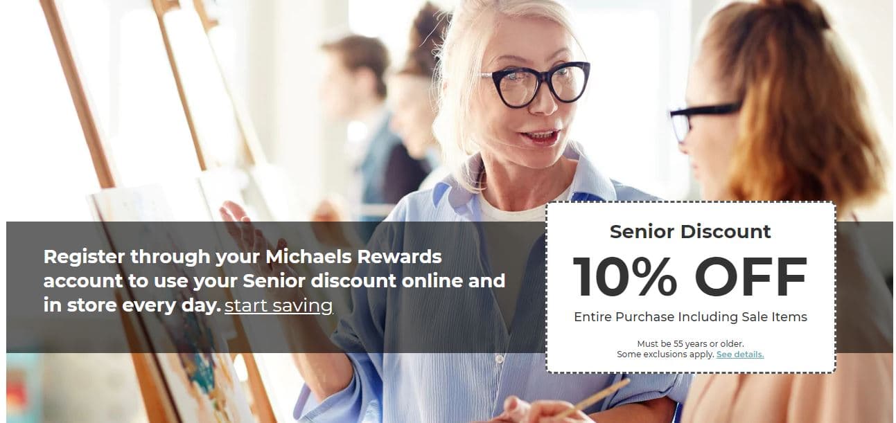 Michael's Senior Citizen Discount: Flat 10% Discount