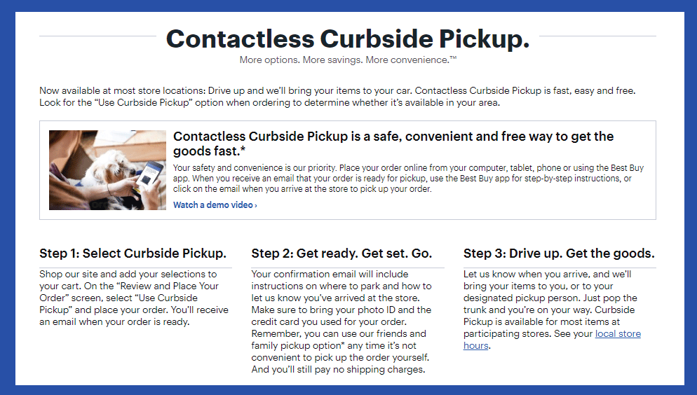 Curbside Pickup Work