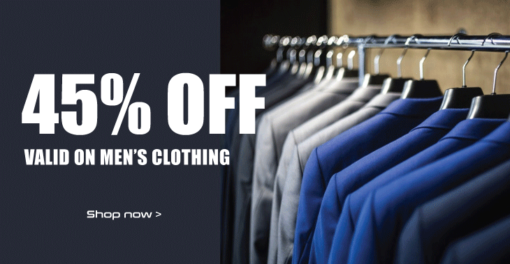 Upto 45% off on Men's Clothing