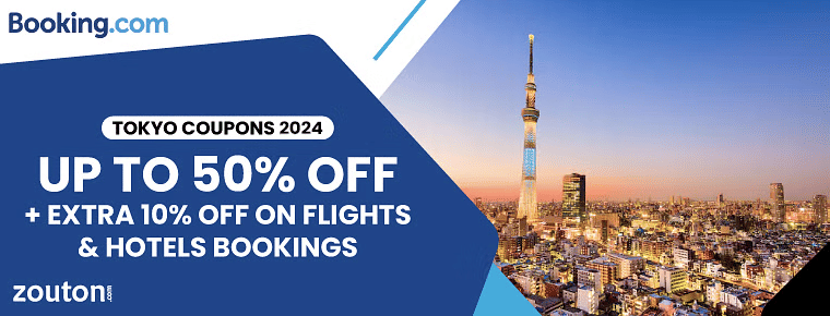 Booking.com Tokyo Coupons 2024 | Up To 50% + Extra 10% Off On Bookings On Hotel & Flight Booking