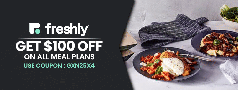 $100 Off | Freshly | All Meal Plans
