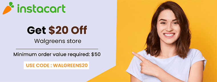 Get $20 Off Walgreens store