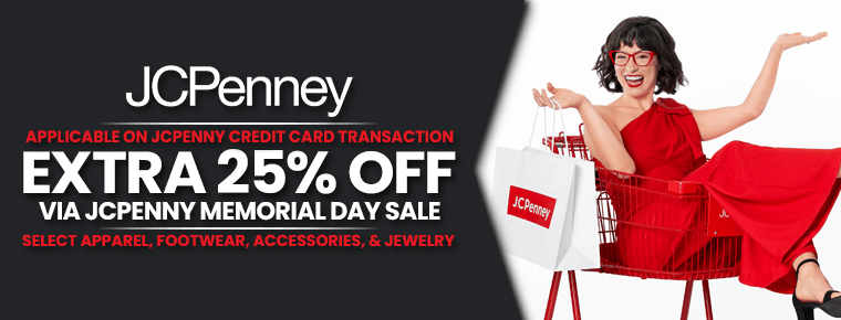 JCPenny Memorial Day Sale Extra 25%
