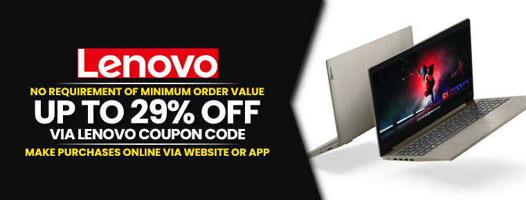Upto 29% Off | Lenovo Coupon Code