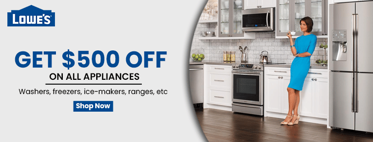 Get $500 Off On All Appliances