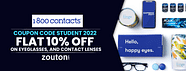 1800 Contacts Student Coupon Code 2022 January 2022 Flat 10 Off On 