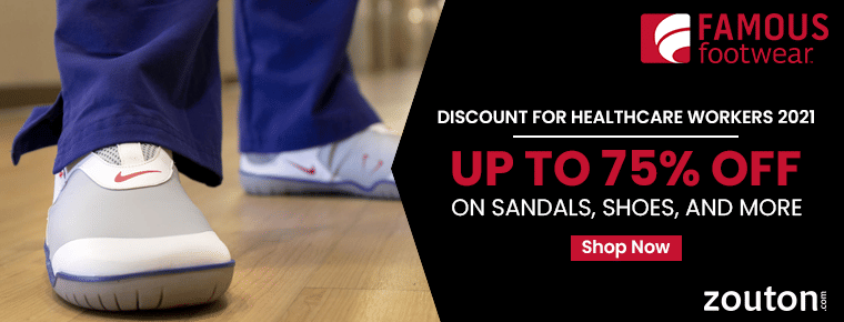Famous Footwear Discount for Healthcare workers 2021 June